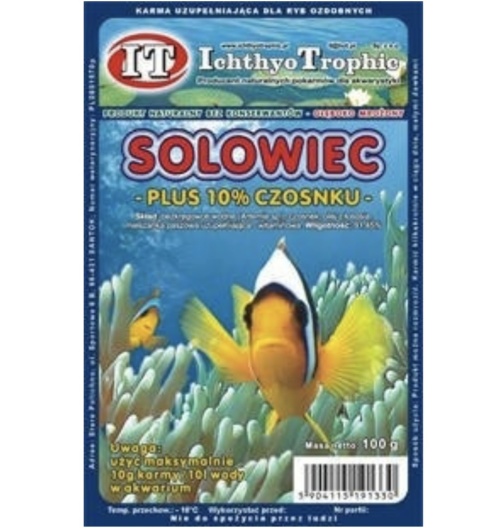Ichthyo Trophic Solowiec z czosnkiem 100g Ichthyo Trophic Solowiec z czosnkiem 100g
